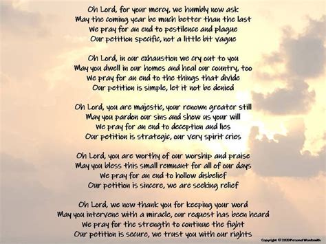 New Year's Prayer Print Hope for 2021 Poem Christian | Etsy | New years