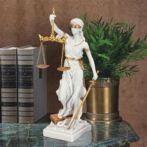 Design Toscano Themis Blind Lady Of Justice Statue Lawyer T 13 Inch