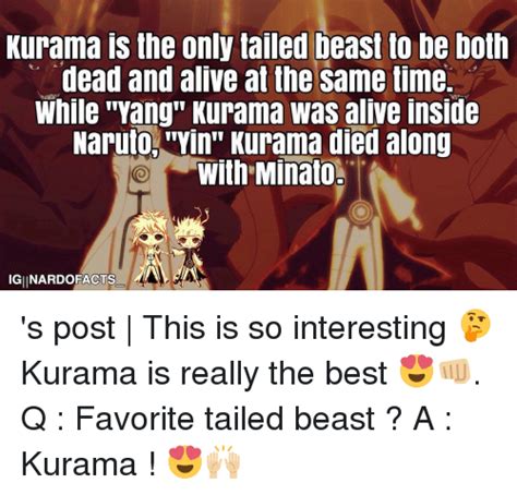 Kurama The Only Tailed Beast To Be Both Dead And Alive At The Same Time