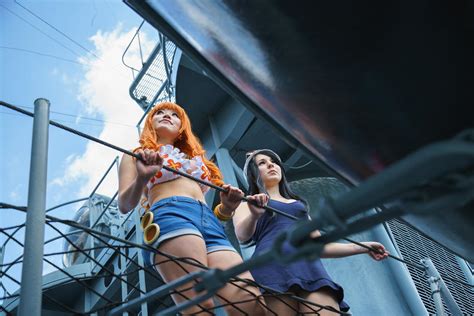 nami and robin dressrosa one piece cosplay by firecloak on deviantart