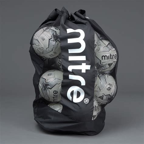 Mitre Mesh Ball Sack 12 Bags And Luggage Ball Carry Bag Black Pro