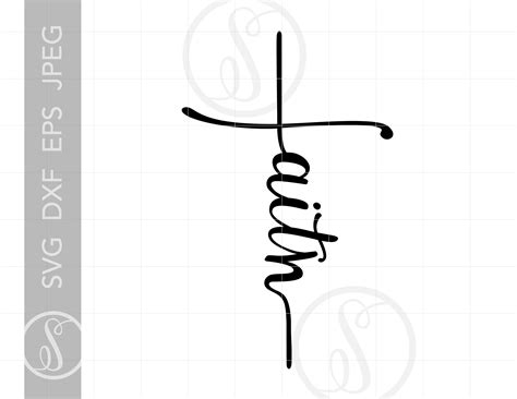 You can copy, modify, distribute and perform the work, even for commercial purposes, all without asking permission. FAITH CROSS Script Svg Cut Files Clipart Downloads Faith ...