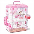 Jolly 3 Storey Crystal Hamster Cage in Pink | www.nekojam.com | Hamster ...