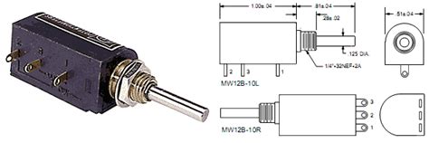 Mw12 Precision Multi Turn Wirewound Potentimeter