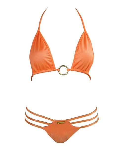 Neon Orange Vixen Brazilian Bikini Water Vixen Swim