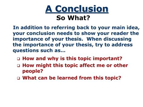 How To Write A Conclusion To A Presentation
