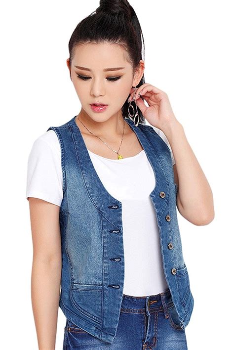 Womens Clothing Coats Jackets And Vests Vests Womens Stretchy V