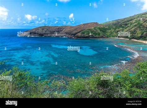 Hanauma Bay In Oahu Hawaii Stock Photo Alamy