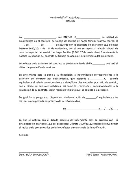 Ejemplo Carta Baja Voluntaria Sin Preaviso Modelo De Informe Free My