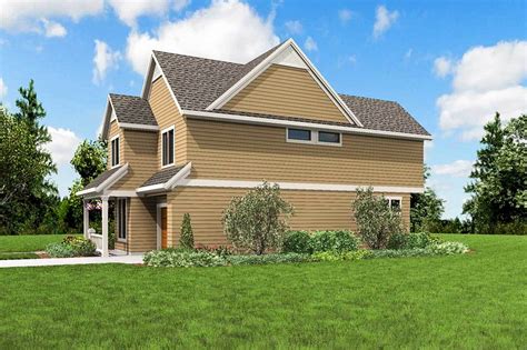 Narrow Lot Cottage Home Plan 69583am Architectural Designs House