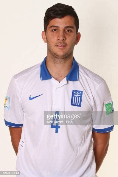 Konstantinos Manolas Of Greece Poses During The Official Fifa World