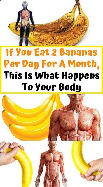 If You Eat 2 Bananas Per Day For A Month This Is What Happens To Your Body Healthy Visual