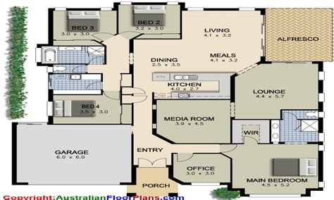 4 Bedroom Simple Ranch Style House Plans 4 Bedroom House Plans
