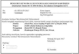 Dari kedua jenis surat ini mempunyai tujuan tersendiri dan tidak dapat digunakan di sembarang tempat. Surat Undangan Musyawarah Desa