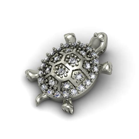 Diamond Turtle Pendant Jewelrythis Custom Jewelry
