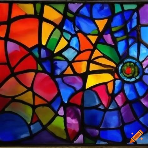 Stained Glass Oil Painting