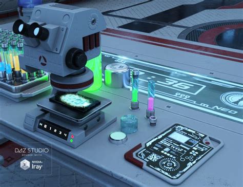 Sci Fi Lab Props 3d Models For Daz Studio And Poser