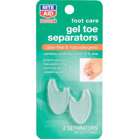 Rite Aid Foot Care Gel Toe Separators 2 Count 2 Ct Delivery Or
