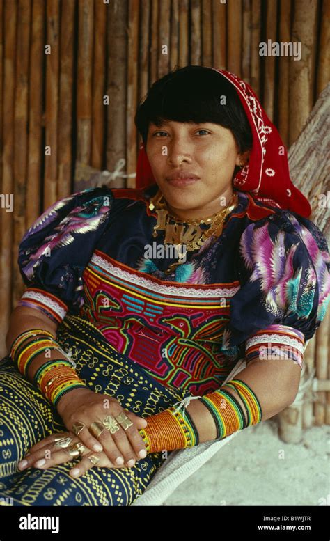 Panama Central America San Blas Islands Indigenous Tribe Portrait Of A