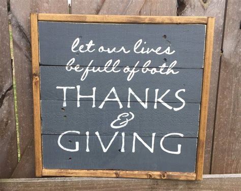 Thanks And Giving Wooden Sign Rustic Wooden Sign Thanks And Giving