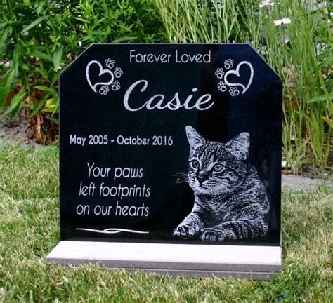Free shipping for many products! Pet Memorial Stone Pet Grave Marker Solid Granite w/YOUR