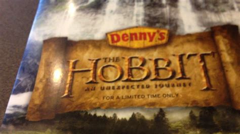 denny s unexpected hobbit menu youtube