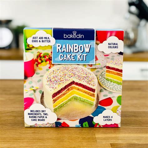 Bakedin Rainbow Cake Baking Kit 970g Costco Uk