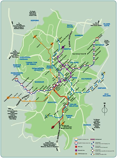 Kuala lumpur, malaysia road map, satellite view, street view, terrain map, photos. Kuala Lumpur Subway Map - TravelQuaz.Com