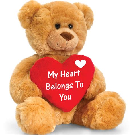 Honey Love You Teddy Bear With Heart Teddy Teddy Bear With Heart