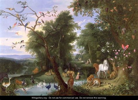 The Garden Of Eden Jan Van Kessel Garden Of Eden Garden Painting