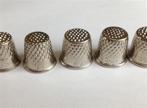 Assorted Metal Sewing Thimbles 5 Pack Br Trimmings