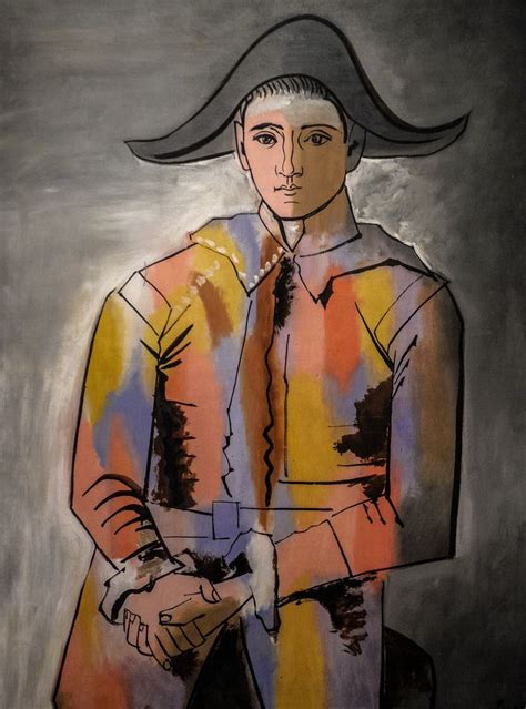Pablo Picasso Harlequin With Hands Folded 1923 At Museum Ludwig