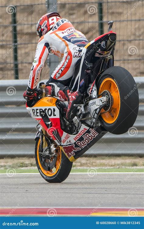 Marc Marquez Repsol Honda Team Editorial Image Image Of Bike