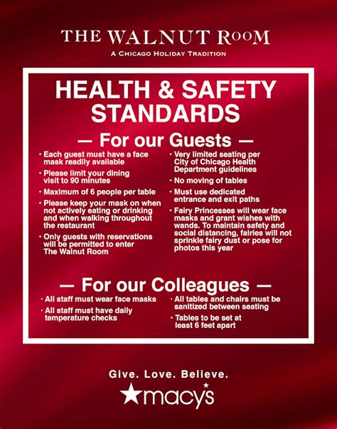 Contact customer service at the phone number on you'll get many of the same benefits from either card when you shop at macy's. Walnut Room Health & Safety | macysrestaurants.com