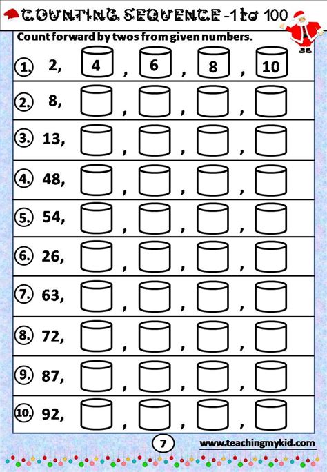 2nd Grade Worksheets Numbers 1 To 100