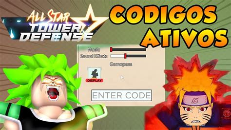 Roblox all star tower defense is a game like bloons td battles but filled with anime characters that i know nothing about!don't forget to use my star code. TODOS OS CÓDIGOS ATIVOS NO ALL STAR TOWER DEFENSE | ROBLOX ...