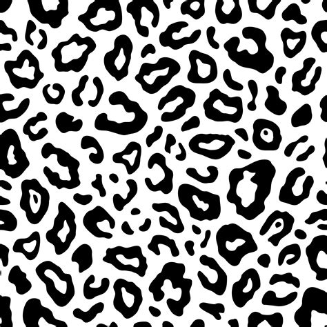 Black And White Leopard Print SVG