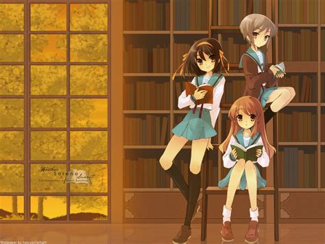 Fondos De Pantalla Ilustración Anime Chicas Anime Juguete La Melancolía De Haruhi Suzumiya