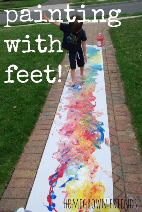 Painting With Feet Homegrown Friends