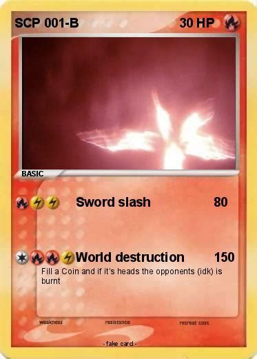 Pokémon Scp 001 B Sword Slash My Pokemon Card
