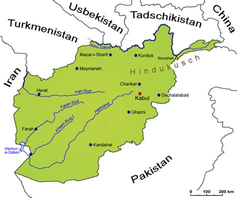 Afghanistan Geografie Landkarte Länder Afghanistan Goruma