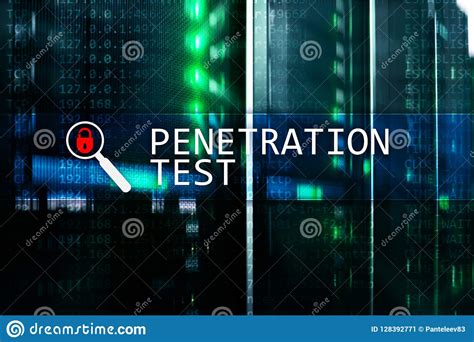 Penetration Test Cybersecurity And Data Protection Hacker Attack Prevention Futuristic ï