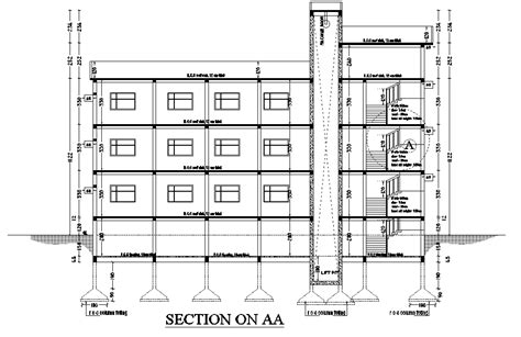 Hotel Building Section Detail Drawing Provided In This Autocad File Download The Autocad File