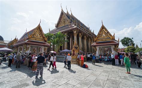 Wat Phra Kaeo And Großer Palast Tempel Des Smaragd Buddha