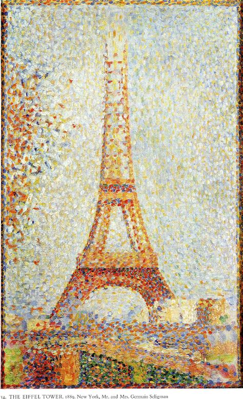 La Tour Eiffel 1889 Georges Seurat