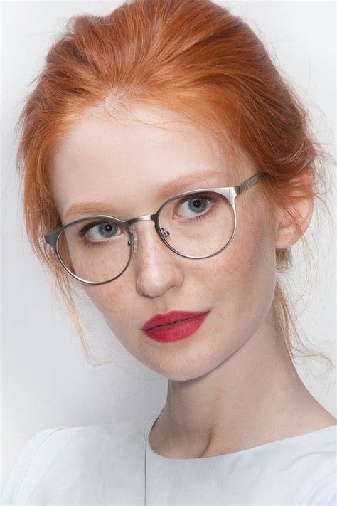 Theory Stylish Round Frames With Intensity Eyebuydirect Red Hair And Glasses Redheads
