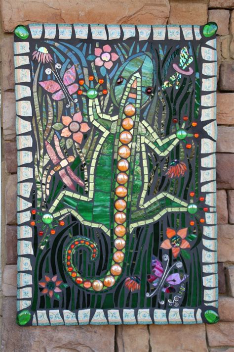 Here you will find talavera ceramic lizards and iguanas in. Garden Gecko | Mosaic wall art, Mosaic art, Mosaic