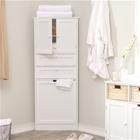 Corner Hamper Cabinet Well A Linen Cabinet With Hamper Can Actually