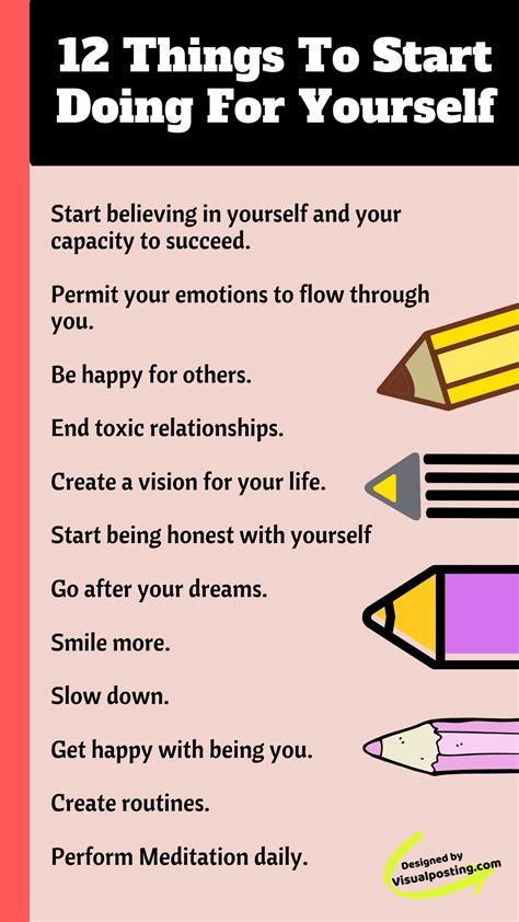 12 Things To Start Doing For Yourself Creativity