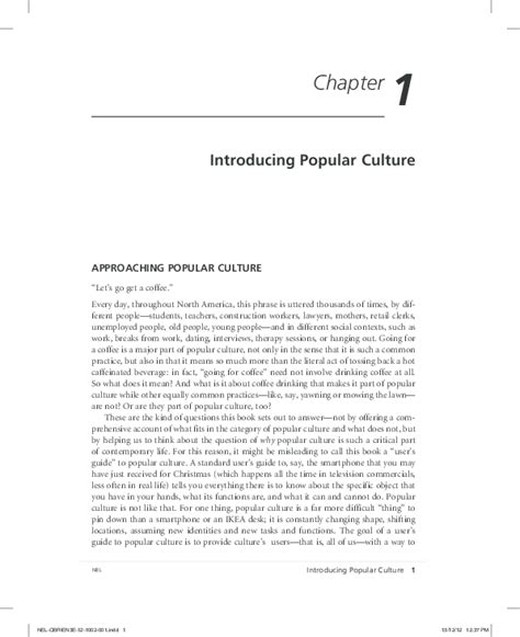 Pdf Introducing Popular Culture 1 Introducing Popular Culture